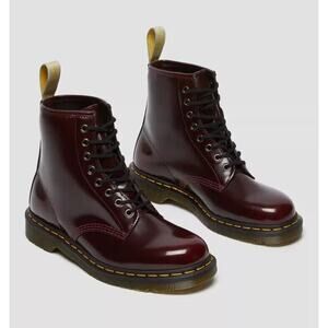 NIB DR. MARTENS Women's Vegan Leather‎ 1460 Boots Cherry Red Oxford Boots